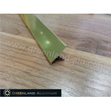 Aluminium Profiles T Shape Transition Tile Trim for Wall Decoration with Gold Color